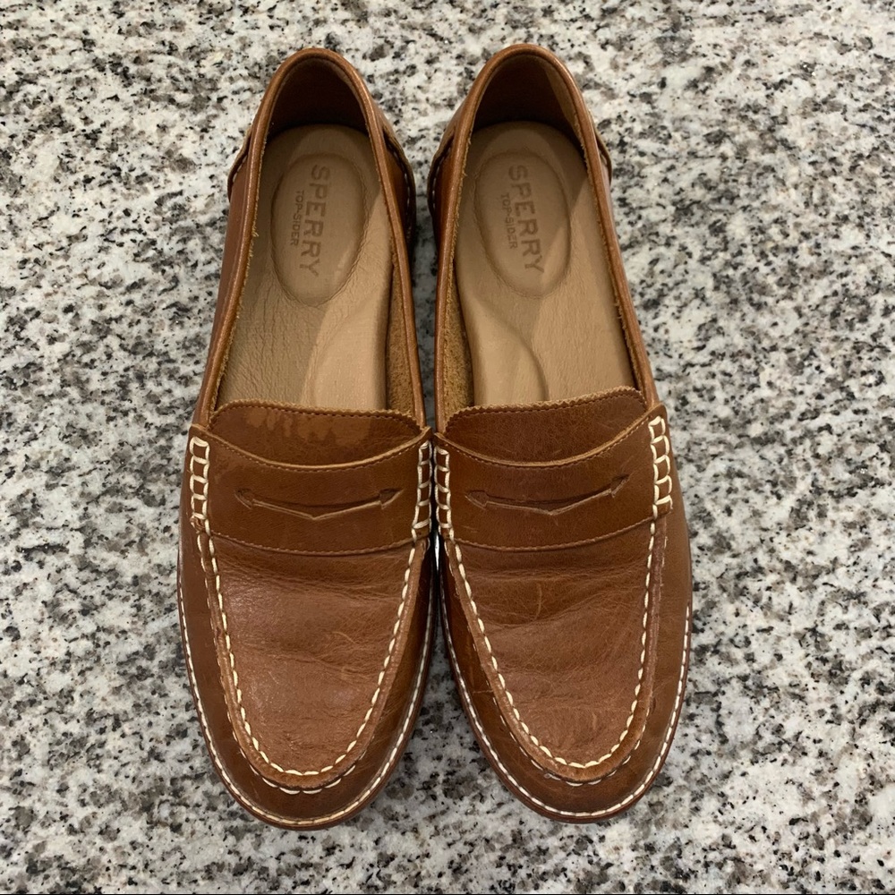 Sperry Leather Penny Loafer Cognac Women’s Size 7